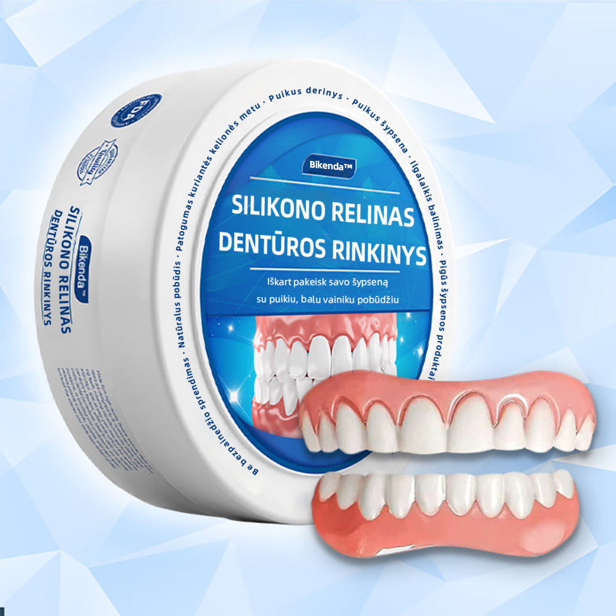 𝐁𝐢𝐤𝐞𝐧𝐝𝐚™Silikono pamušalo dantų protezų rinkinys🔥 (⏰𝑆𝑢𝑚𝑎ž𝑖𝑛𝑡𝑎𝑠 𝑛𝑢𝑜𝑙𝑎𝑖𝑑ų 𝑙𝑖𝑚𝑖𝑡𝑎𝑠, 𝑡𝑎𝑖𝑘𝑜𝑚𝑎𝑠 30 𝑚𝑖𝑛𝑢č𝑖ų⏰) 🦷👩⚕️