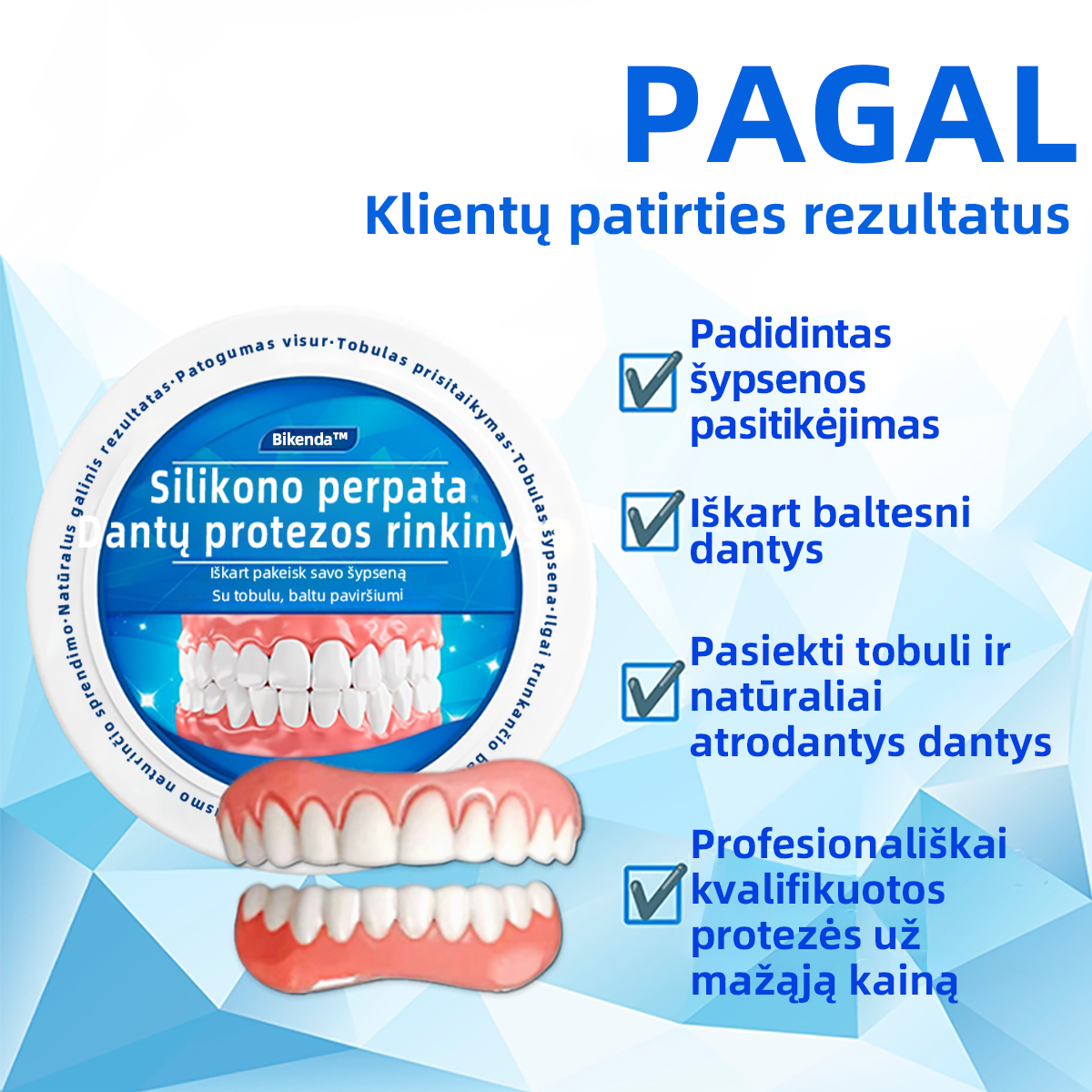 𝐁𝐢𝐤𝐞𝐧𝐝𝐚™Silikono pamušalo dantų protezų rinkinys🔥 (⏰𝑆𝑢𝑚𝑎ž𝑖𝑛𝑡𝑎𝑠 𝑛𝑢𝑜𝑙𝑎𝑖𝑑ų 𝑙𝑖𝑚𝑖𝑡𝑎𝑠, 𝑡𝑎𝑖𝑘𝑜𝑚𝑎𝑠 30 𝑚𝑖𝑛𝑢č𝑖ų⏰) 🦷👩⚕️